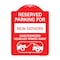 Signmission Reserved Parking for New Fathers Unauthorized Vehicles Towed Away Alum, 18" x 24", RW-1824-23091 A-DES-RW-1824-23091 - alternate 1